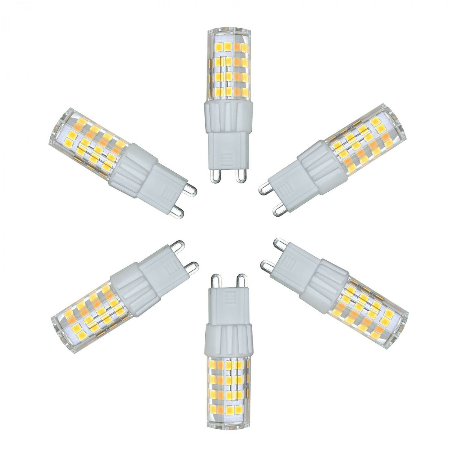 G9 LED Bulbs 5W(40W Equivalent) 400LM, Daylight White 5000K, 360 Degree Omni ...
