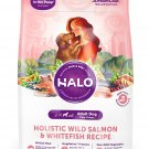 Halo Natural Dry Dog Food, Wild Salmon & Whitefish Recipe 4-Pound Bag