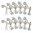 Design House 181784 Standard Hinge Pin Door Stop (10-Pack), Satin Nickel