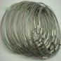 5pcs Key Ring Keychain Aircraft Cable Wire Stainless Steel Gear