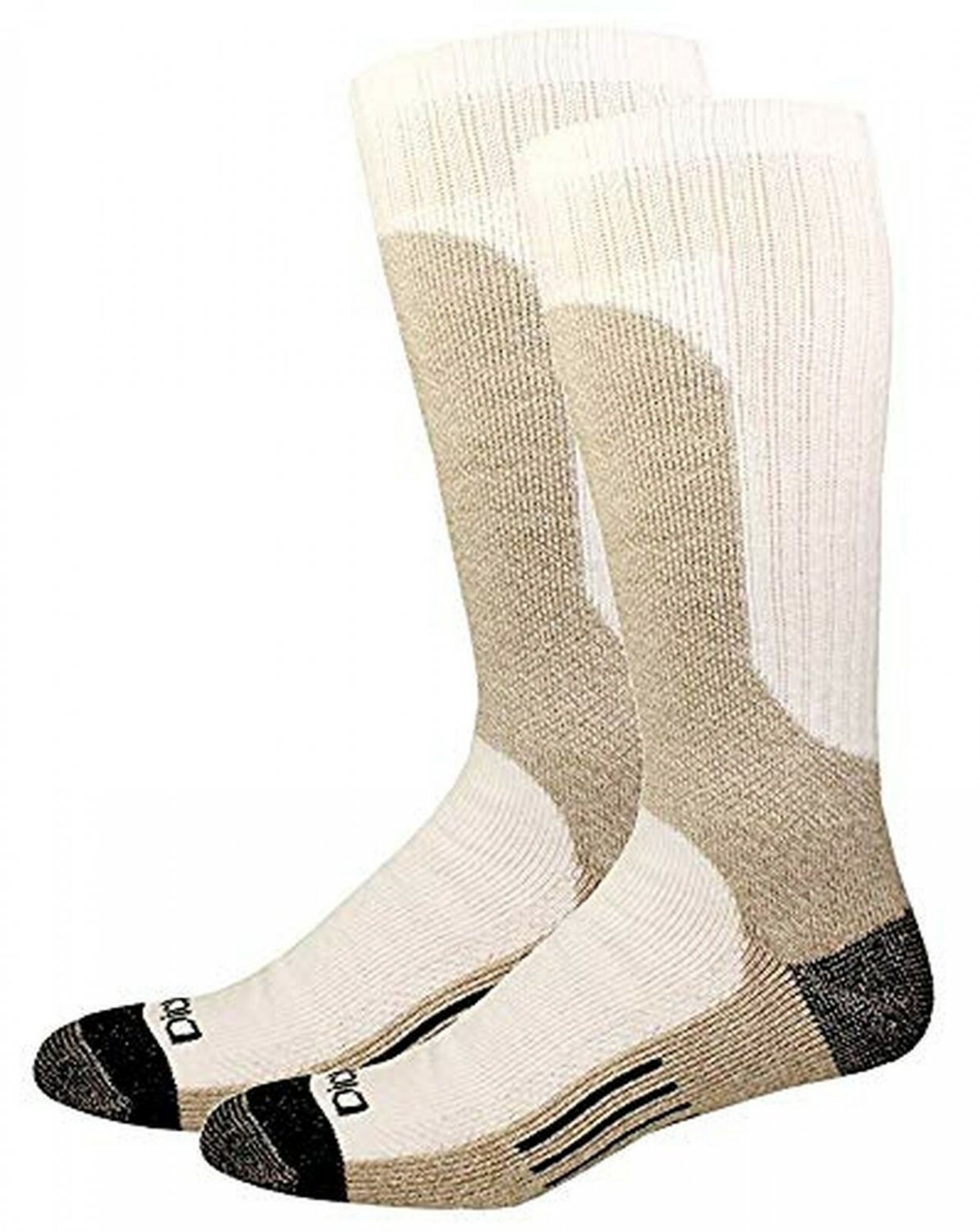 Dickies Steel Toe Shin Protector Boot Length Crew, White, 4 Pair