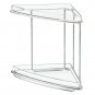 mDesign Metal 2-Tier Corner Storage Organizing Caddy Stand for Bathroom Vanit...