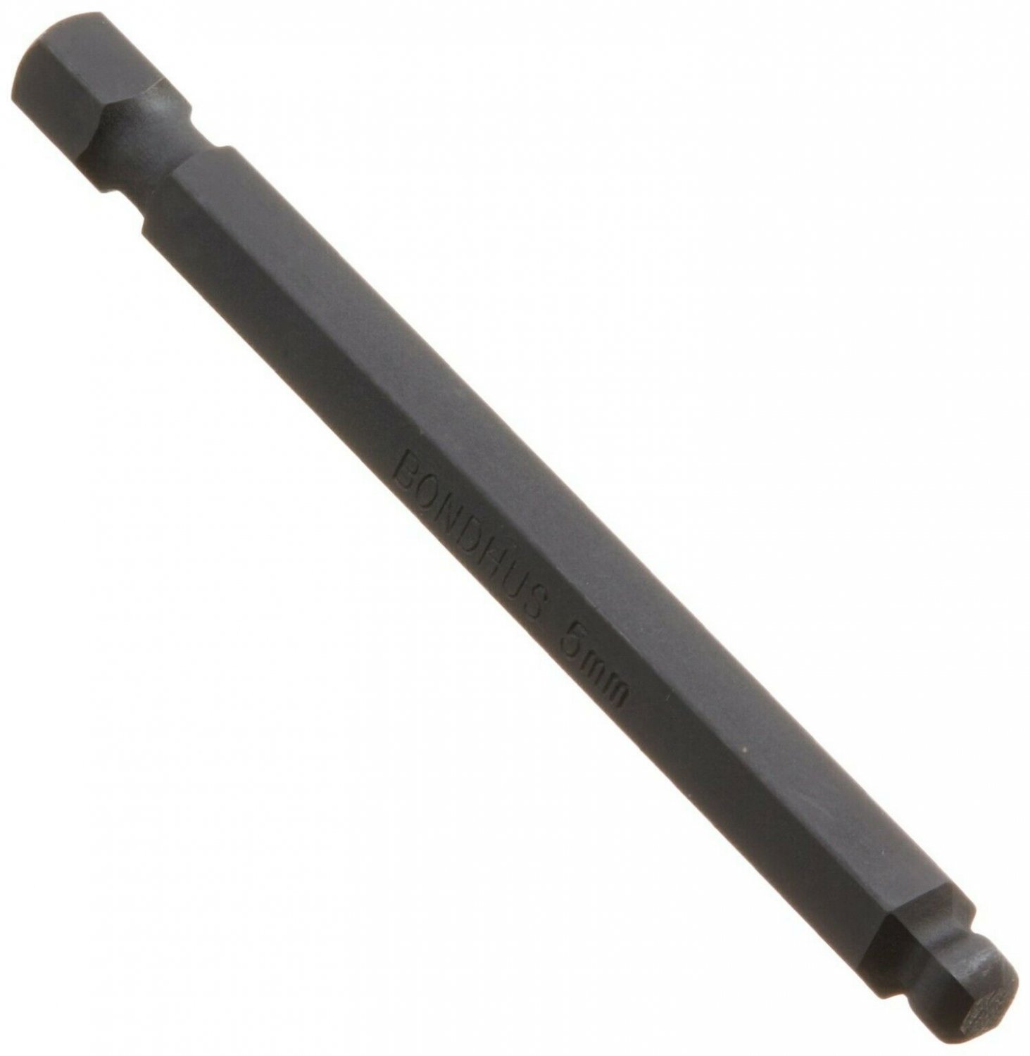 Bondhus 10864 5mm Ball End Tip Power Bit with ProGuard Finish, 76mm, 10 Piece