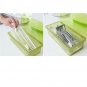 AIYoo Flatware Tray Kitchen Drawer Organizer With Lid And Drainer - Plastic K...