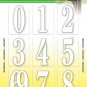 Hy-Ko Products MM-200W Self Adhesive Molded Plastic Numbers 2.375" High, Whit...
