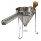 Weston Stainless Steel Cone and Pestle Set (83-3030-W), 2 Quart Capacity, Dis...