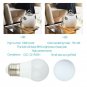 (6 Pack) Homelek 3W LED Light Bulbs, Equivalent to 25W, E26 Base, G45/G14 Bul...