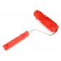 7" DIY Floral and Dot Pattern Paint Roller for Wall Decoration w/ Handle