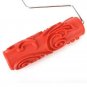 7" DIY Floral and Dot Pattern Paint Roller for Wall Decoration w/ Handle