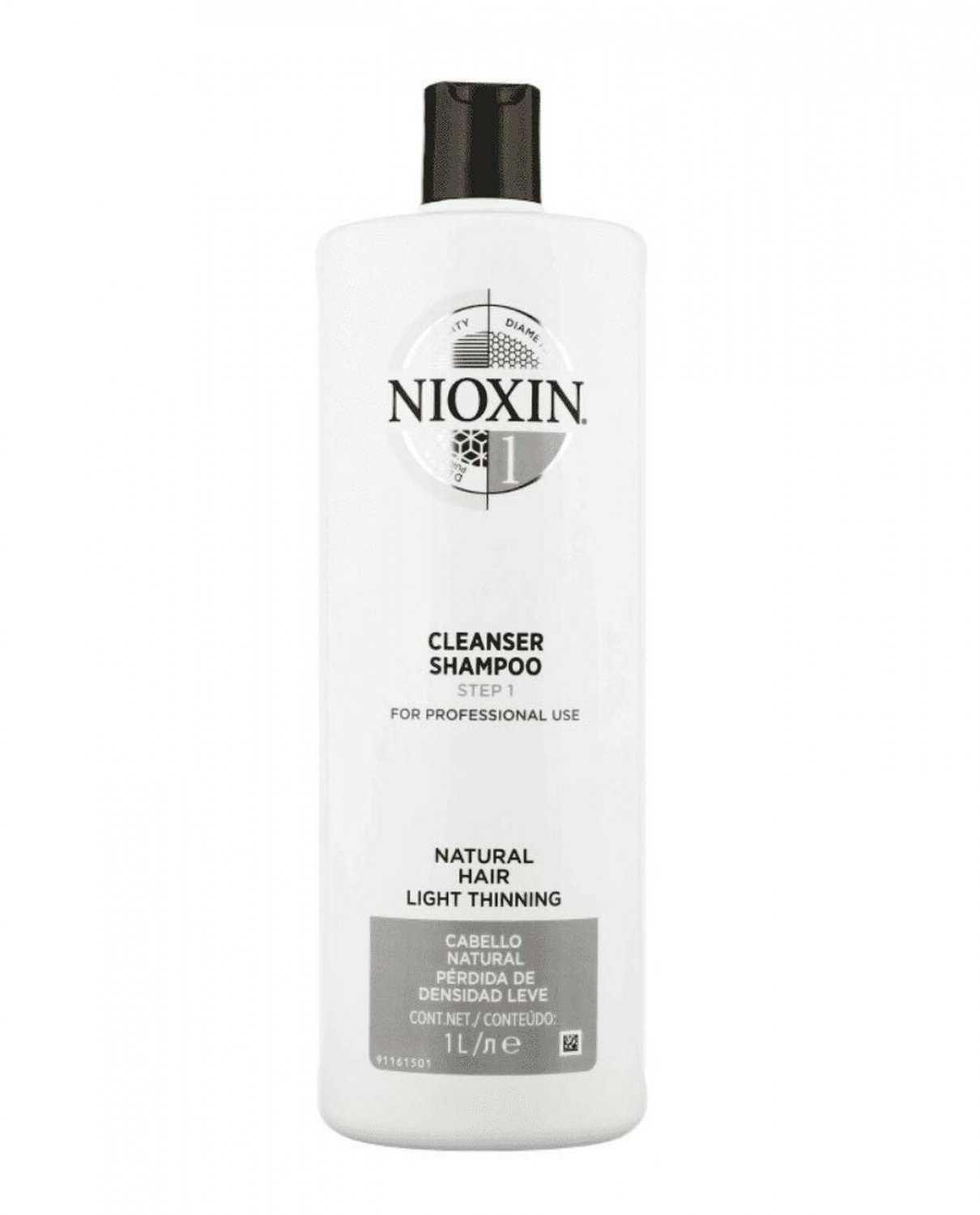 Nioxin Cleanser Shampoo System 1 for Fine Hair with Light Thinning, 33.8 Ounce