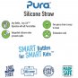 Pura Kiki Bundle Straw (Plastic Free, NonToxic Certified, BPA Free) Clear