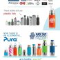 Pura Kiki Bundle Straw (Plastic Free, NonToxic Certified, BPA Free) Clear