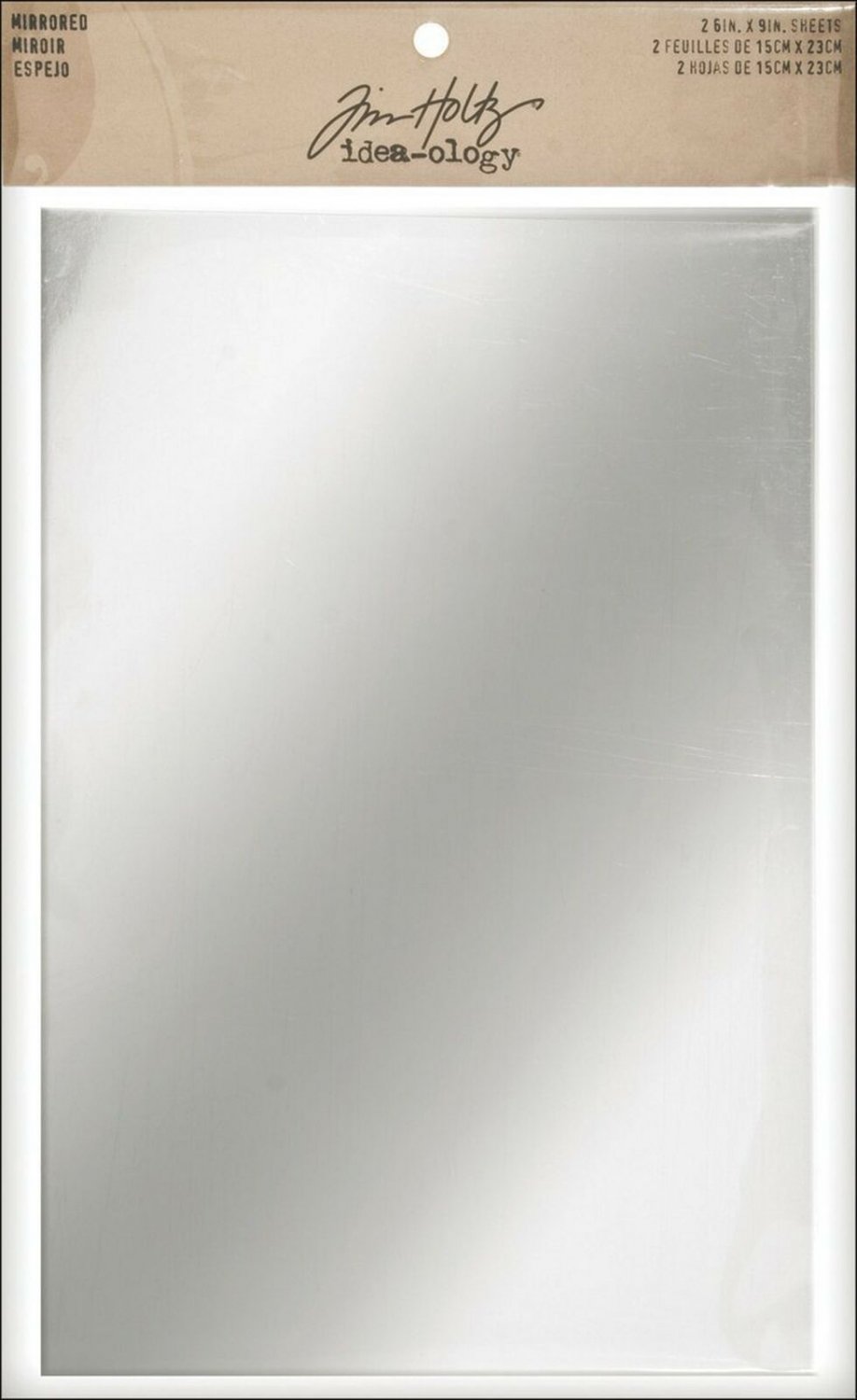Tim Holtz Idea-ology TH93029 Mirrored Sheets, 2 Sheets,  6 x 9 Inches, Polyst...