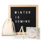 Changable Felt Letter Board with 580 Letters, Numbers & Symbols,10x10 Inches,...