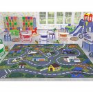 Ottomanson Jenny Collection Grey Base with Multi Colors Kids Children's Educa...