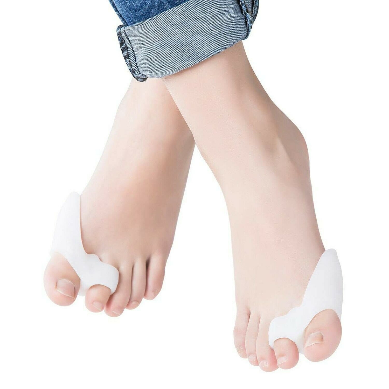 Kalevel 4pcs Toe Separators Gel for Bunions Hammer Toes Sore Corns Gel Toe Pr...