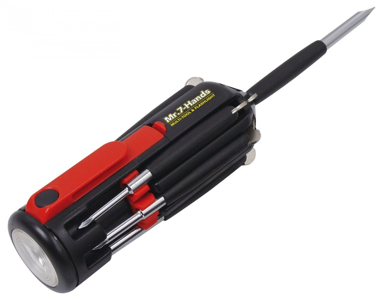 Apollo Tools DT1719 Flashlight Mr. 7-Hands, Patented, 8 in 1 Screwdrivers wit...