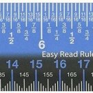 Victor EZ12PBL Plastic Dual Color 12 Easy Read Ruler with Inches, Centimeters...