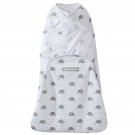 Halo Swaddlesure Adjustable Swaddling Pouch, Elephant, Small Elephant/Gray