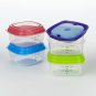 Fit & Fresh Stak Pak Portion Control 1-Cup Container Set,  4 BPA-Free Reusabl...