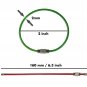 20pack Colored Nylon Coated Stainless Steel Wire Keychains 2mm 6.3 Inches Air...