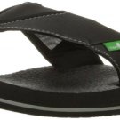 Sanuk Men's Beer Cozy Flip-Flop 10 Black