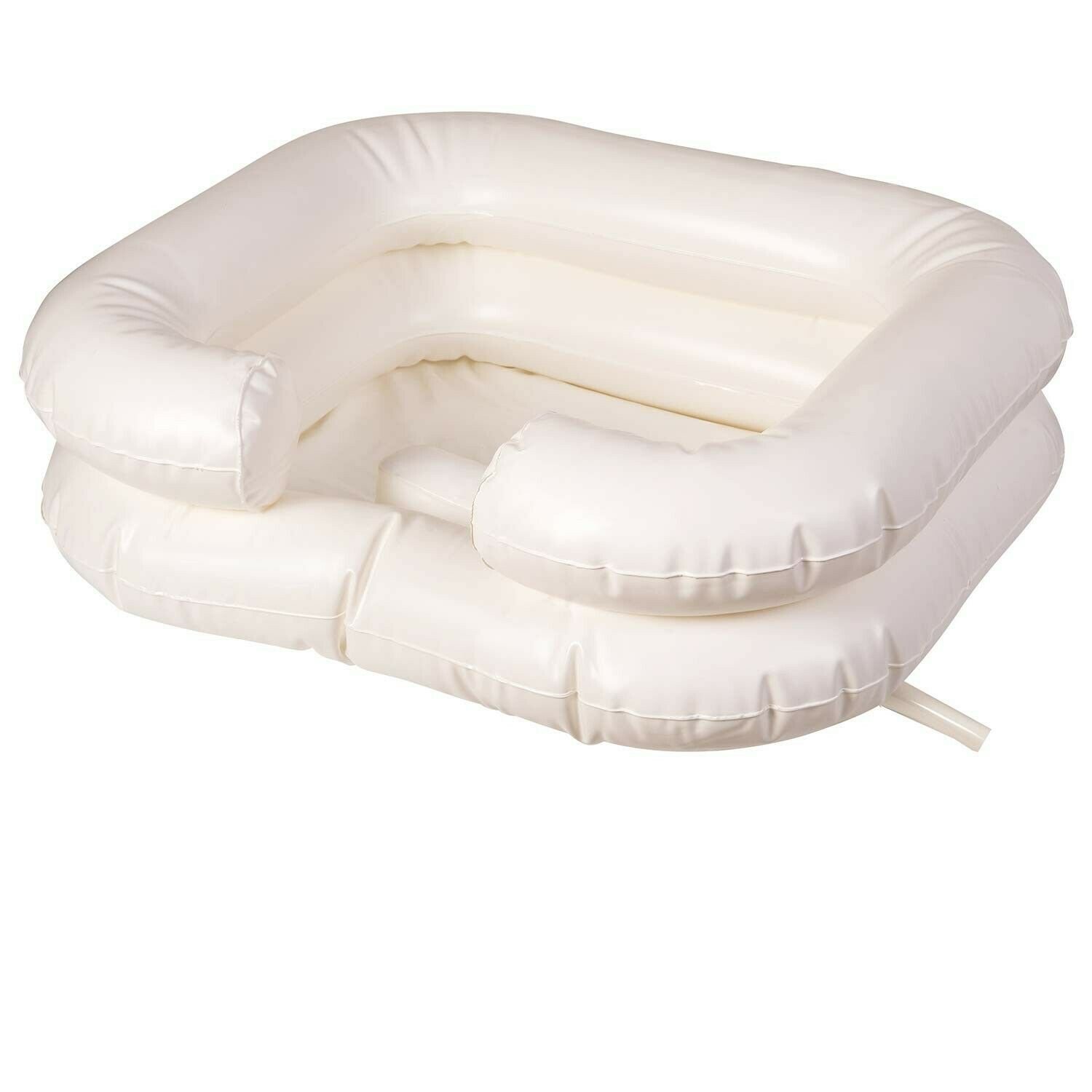 DMI Portable Shampoo Basin, Deluxe Inflatable Shampoo Basin, White