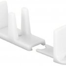 Prime-Line 163236 Plastic Sliding Closet Door Bottom Guide, 2-1/8", White, 2-...