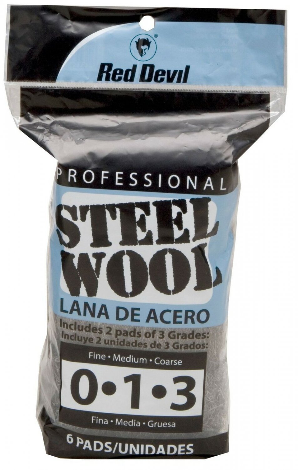 Red Devil 3332 Steel Wool Multi-Grade Pack