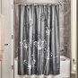 iDesign Thistle Fabric Shower, Modern Mildew-Resistant Bath Curtain for Maste...