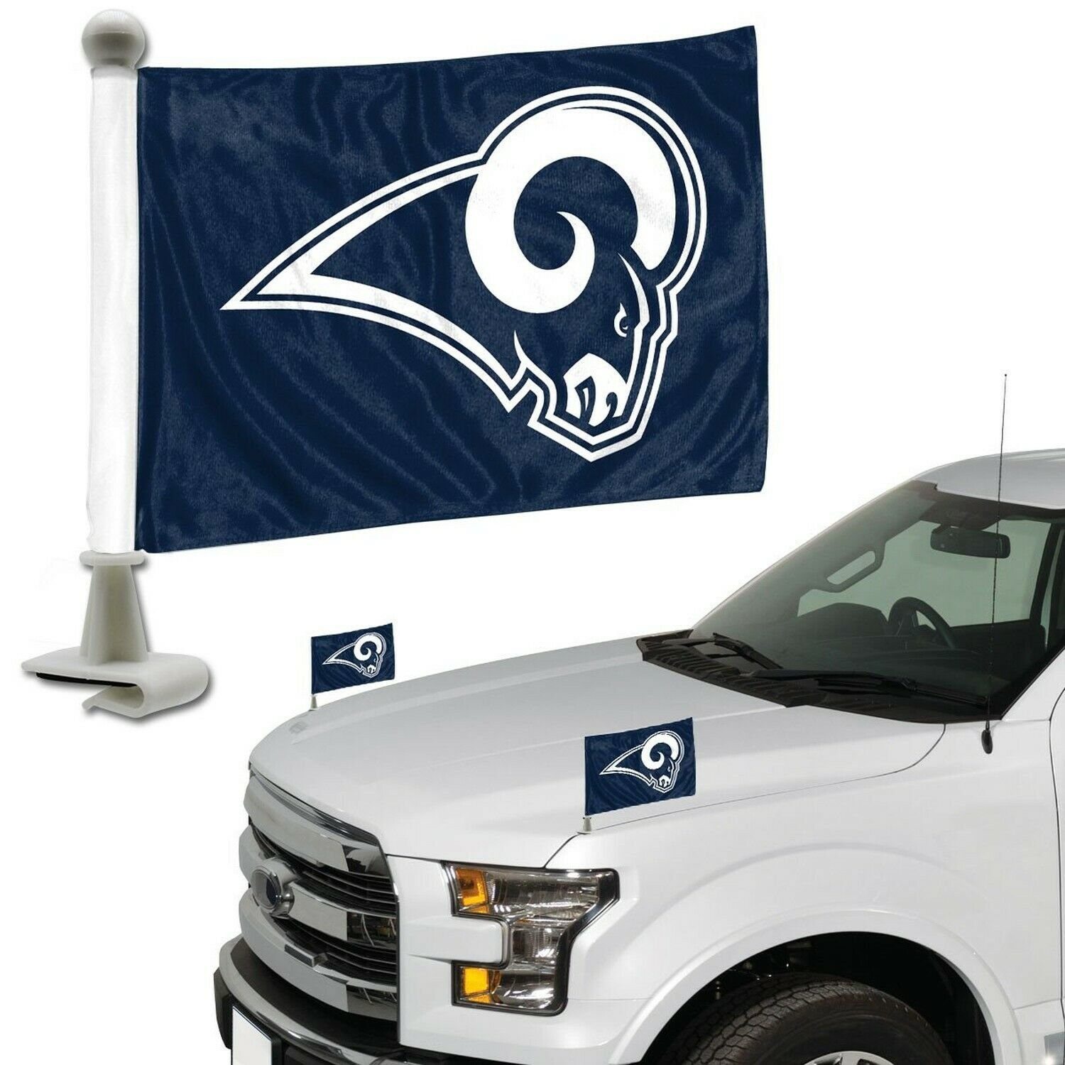 ProMark NFL Los Angeles Rams Flag Set 2Piece Ambassador Stylelos Angeles Rams...