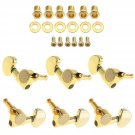 【The Best Deal】OriGlam 6pcs Gold Guitar Parts 3 Left 3 Right Tuners, 3L3R Chr...