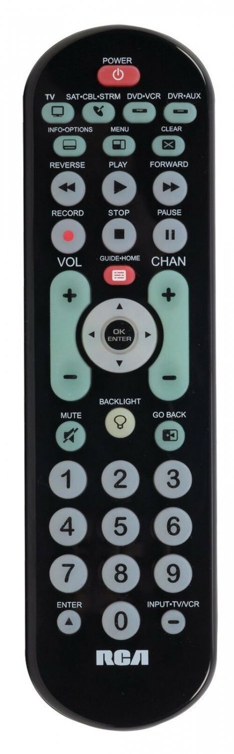 RCA RCRBB04GR 4-Device Big-Button Universal Remote Control