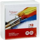 Artlicious Canvas Panels 12 Pack - 4 inch x 4 inch Super Value Pack - Artist ...