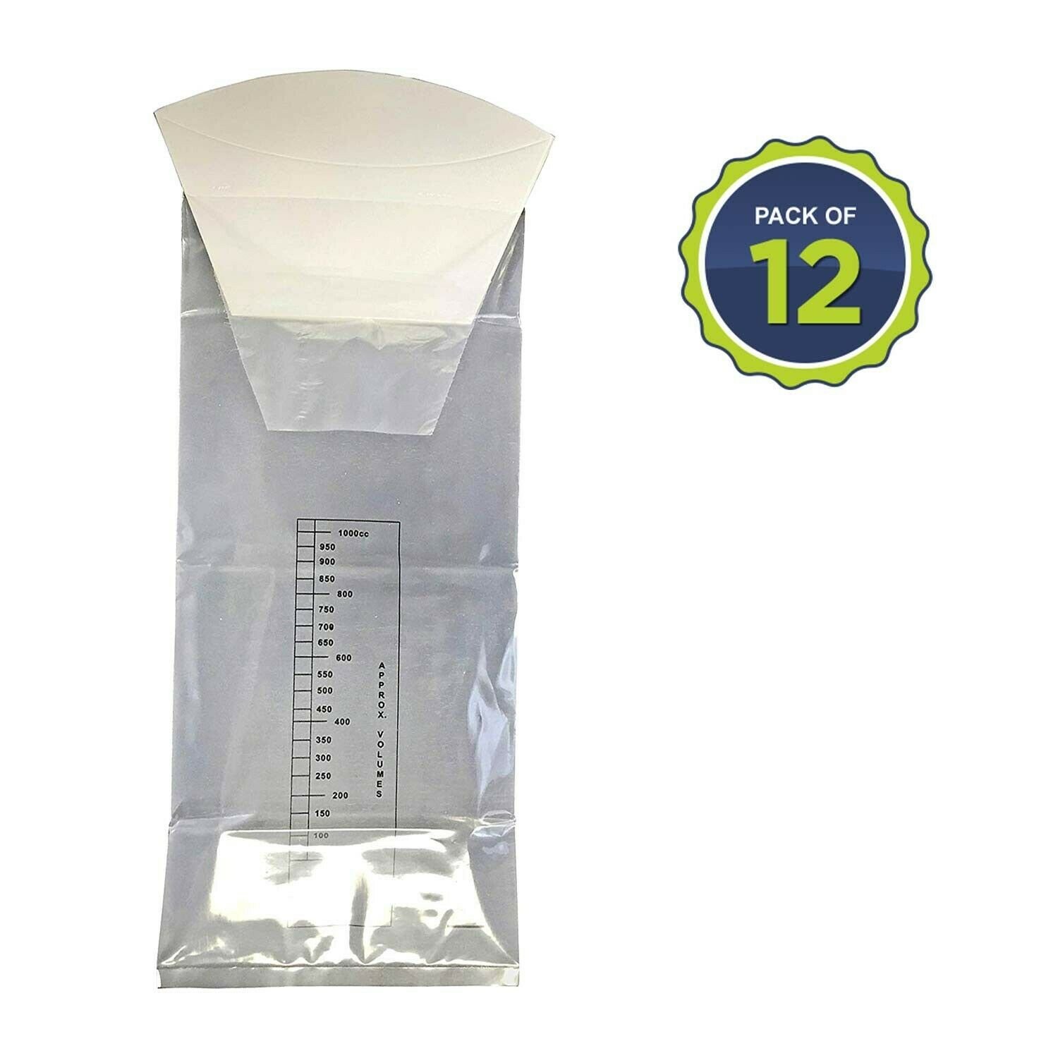 Primacare CB-7142 Disposable Vomit Emesis Bag, Pack of 12