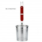 TENTA KITCHEN Micro-perforated Stainless Steel Pasta Basket Mesh Spider Food ...