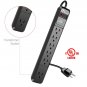 SMART ON 6 Outlets Surge Protector Power Strip(2 Pack)- 6 ft Long Power Cord ...