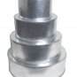Round Multilayer Wedding Birthday Cake Baking Pan Set of 4 Cake Pans (4" Deep)