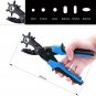 BONROB Leather Hole Punch Hole Punch Tool Belt hole Punch Pliers with measuri...