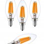 SleekLighting 6-Watt E12 LED Filament UL and Energy Star listed Candelabra Li...