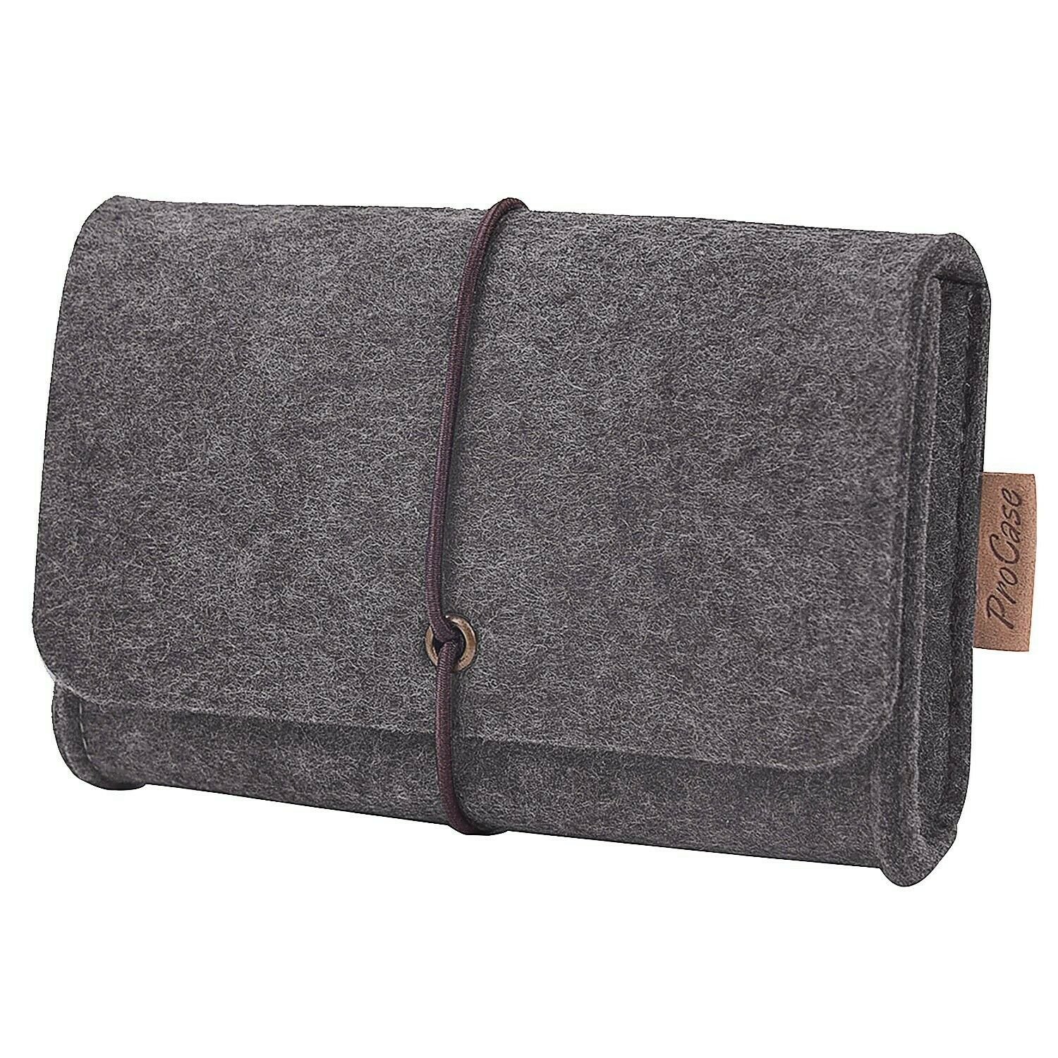 ProCase Felt Storage Case Bag Accessories Organizer for MacBook Laptop Mouse ...