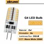 DiCUNO G4 3W LED Warm White Light Lamps AC/DC 12V Non-dimmable Equivalent to ...