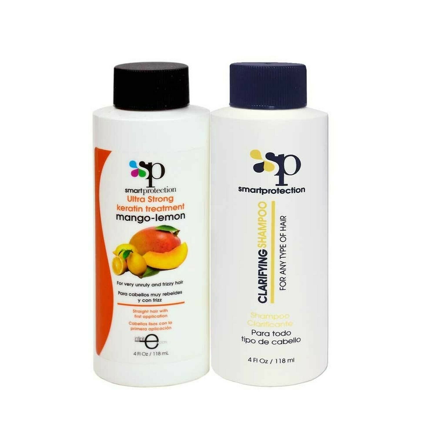 Mango-Lemon Ultra Strong Keratin Treatment with Clarifying Shampoo 4oz by Sma...