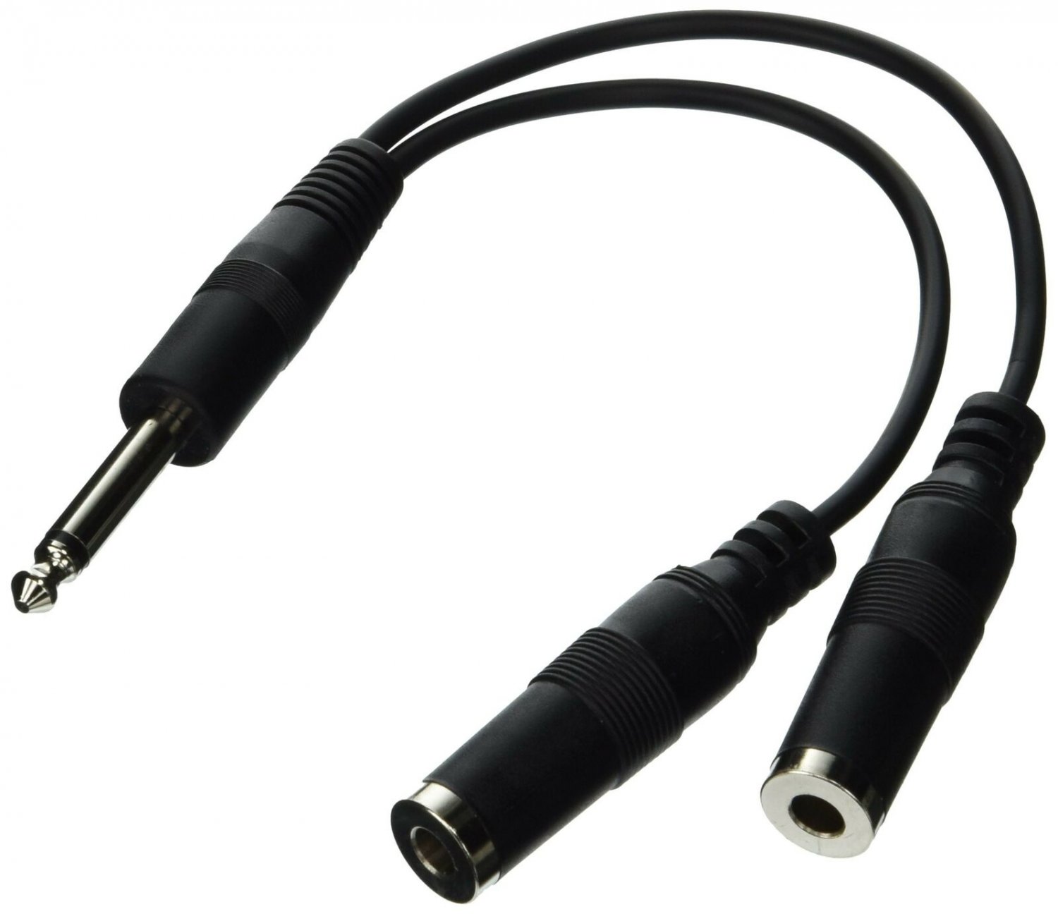Ampridge GA101 Jam Cable Dual Guitar Adapter 1/4" Stereo Instrument Cable