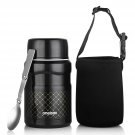 Stainless Steel Student Soup Thermal Food Jar, ONEISALL Wide Mouth Lunch Cont...