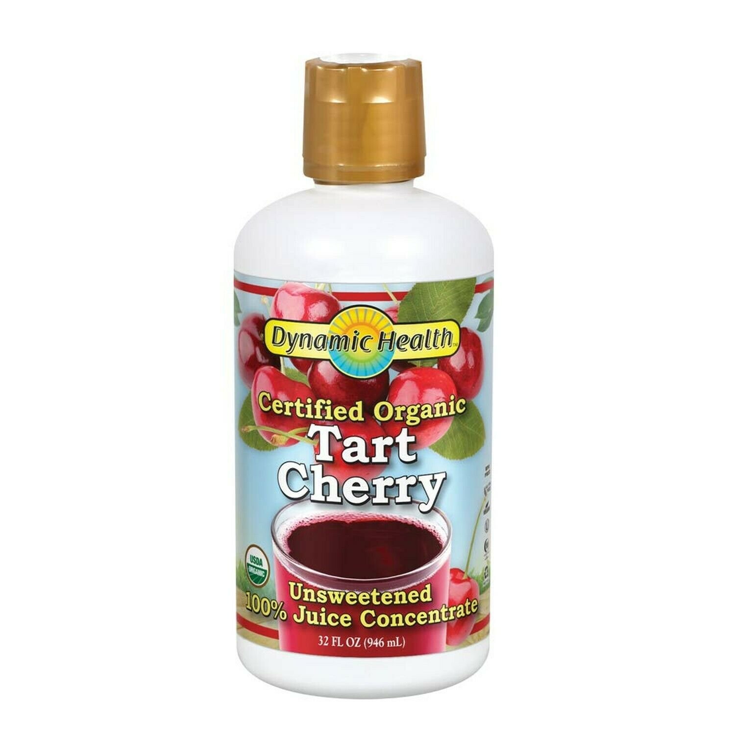 Dynamic Health Organic Tart Cherry Juice Concentrate | USDA Certified & 100% ...