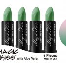 Magic Kiss Lipstick Set Aloe Vera Color Changing Green MADE IN USA