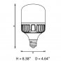 (2 Pack) 40W LED Standard E26 Base Commercial Grade Retrofit Light Bulb, 4500...