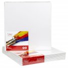 Artlicious Canvas Panels 12 Pack - 6"X6" Super Value Pack- Artist Canvas Boar...