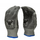 G & F 14431L-DZ Natural Cotton Work Gloves with double-side PVC Dots, Large, ...